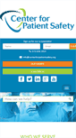 Mobile Screenshot of centerforpatientsafety.org
